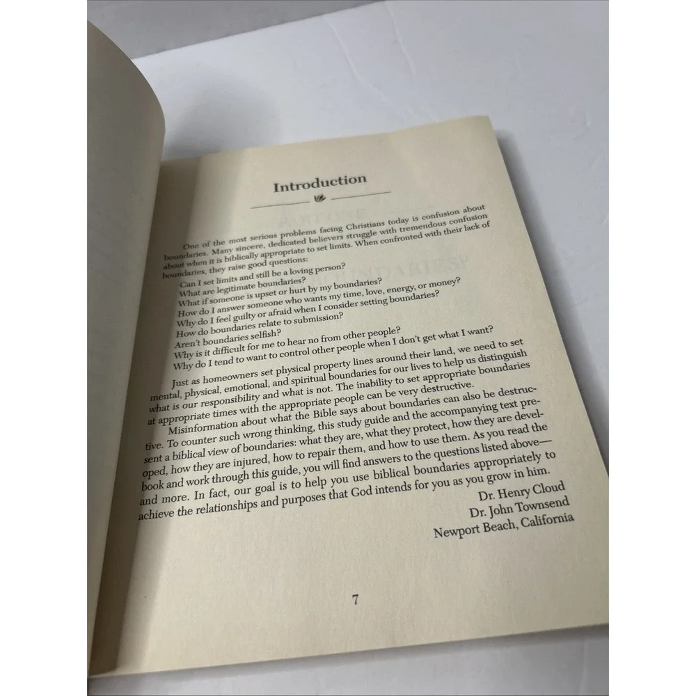Boundaries Book And Workbook: When to Say Yes When to Say No 1995
